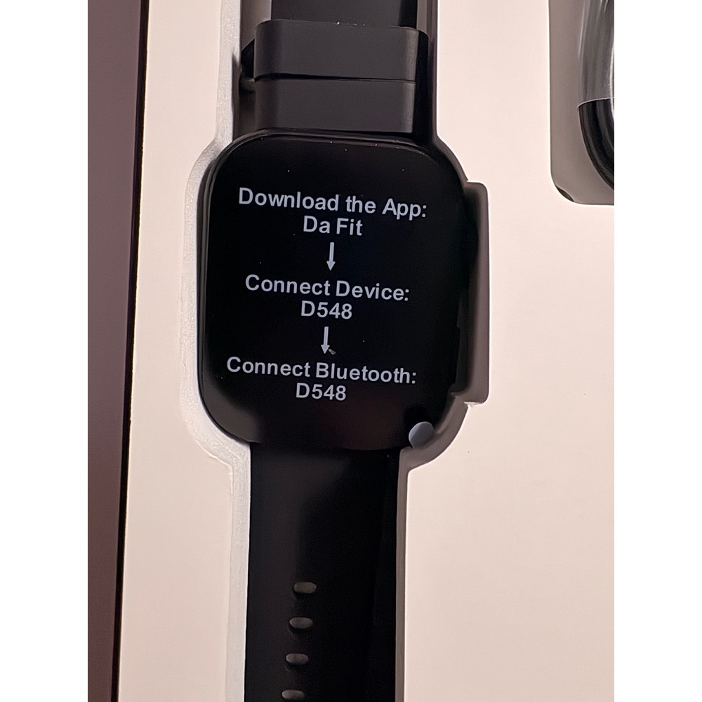 Bebinca D548 Smart Watch Black Bluetooth Health Tracker Heart Rate‎ Waterproof
